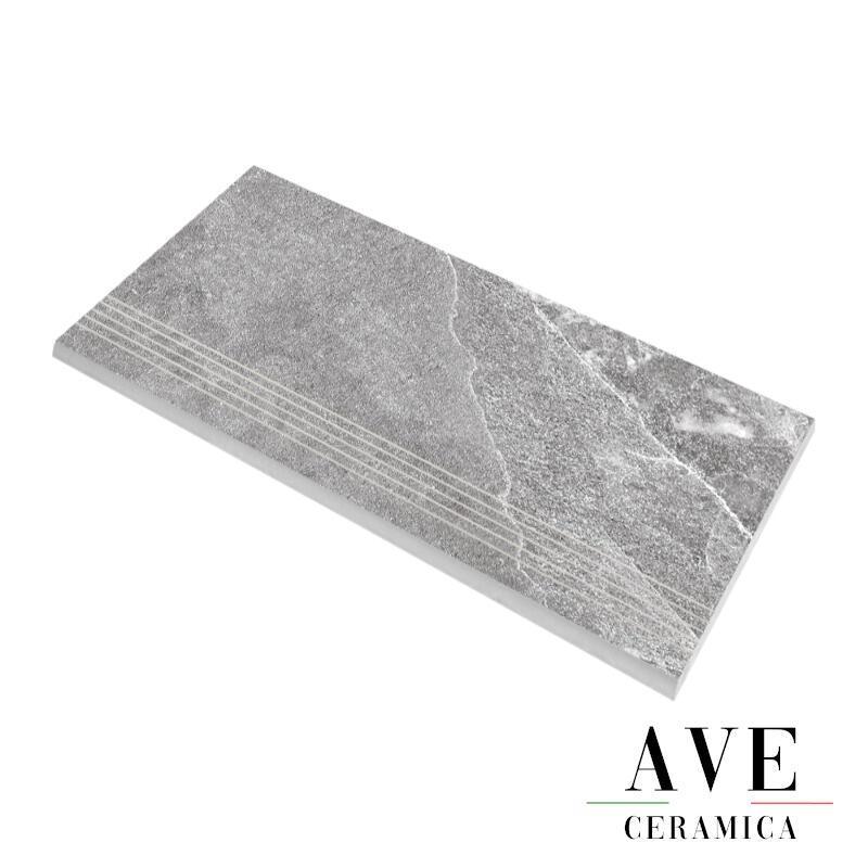 Стъпало от гранитогрес Kalakito Eco Steps grey 30х60 - Aveceramica
