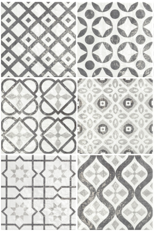 Фаянс polveri vietresi decoro capri 225х225 - Aveceramica