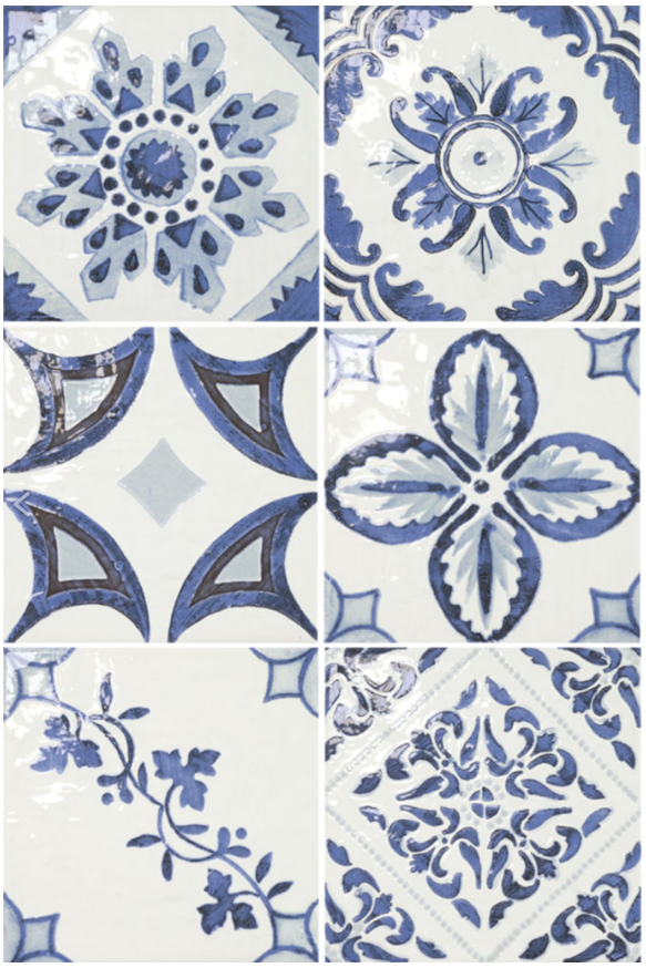 Фаянс polveri vietresi decoro forio 225х225 - Aveceramica