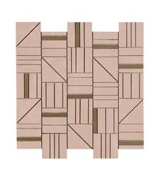 Плочки за баня Ragno Resina Rosa Mosaico Forme 40х43 - Aveceramica
