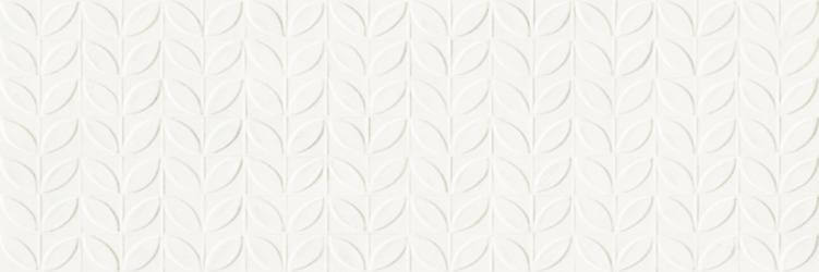 Плочки за баня Ragno Vida Struttura Foglia 3D Bianco Rett 30х90 - Aveceramica