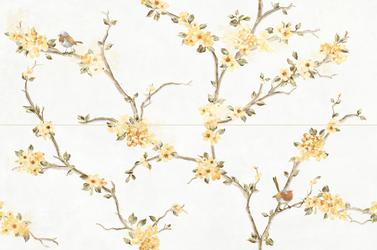 Фаянсови декорни плочки Mixed Decoro Fiore Di Pesco Bianco Touch 40х120 - Aveceramica