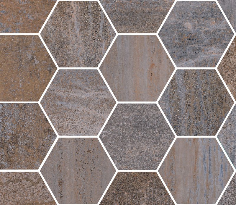 Гранитогрес Mosaico Dripart Maxi Class Iron 30х34,5 - Aveceramica