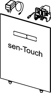 Панел черно стъкло с електронни сензорни бутони sen-Touch - Структури за вграждане -  AVE Ceramica