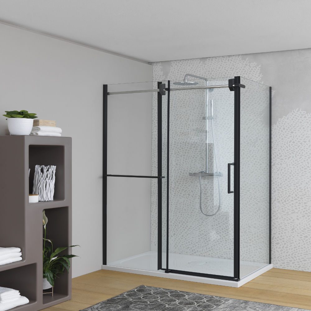 Shop - Душ кабина Virgo TK 120×90/K BLACK -UNI - AVE Ceramica