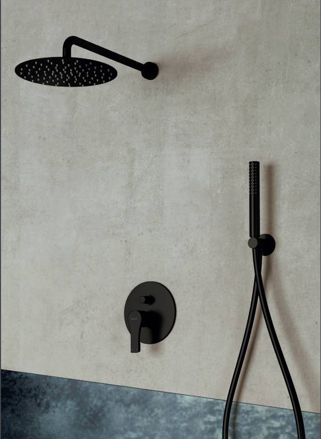Shop - Душ система за вграждане Giulini Ego черен мат - AVE Ceramica