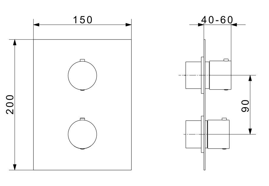 Душ система за вграждане с термостат Fleхdoccia 9109/T - AVE Ceramica