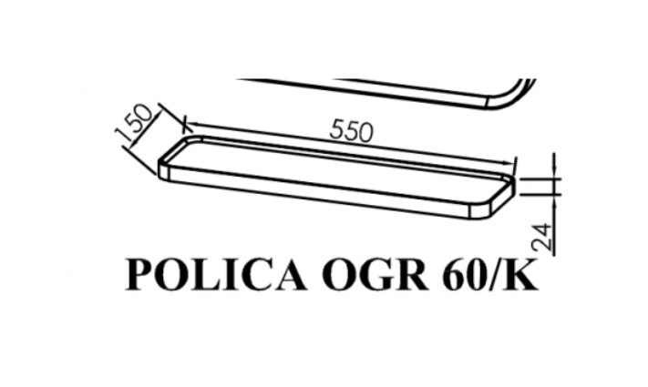Етажерка за баня OGR 60/K - Shop -  AVE Ceramica