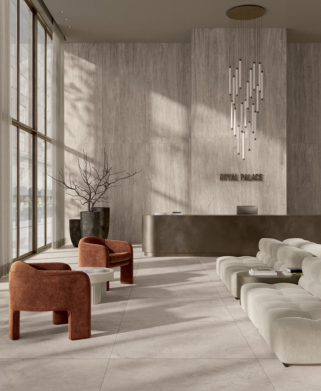 Серия Royal Travertino - Гранитогрес за тераса -  AVE Ceramica