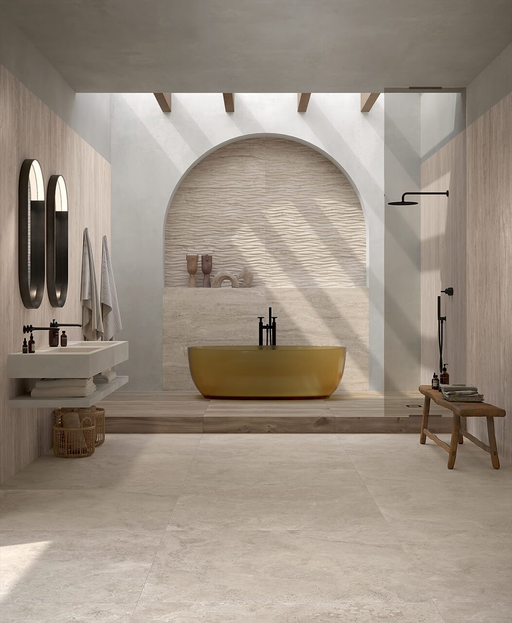 Серия Royal Travertino - Гранитогрес за тераса -  AVE Ceramica
