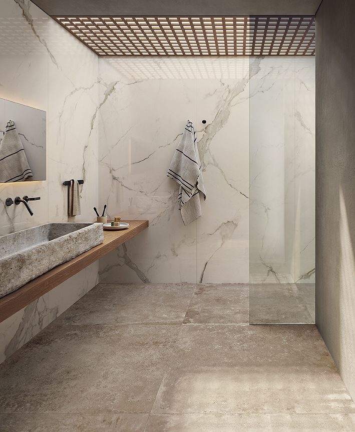Широкоформатен гранитогрес - Серия Calacatta Light - AVE Ceramica