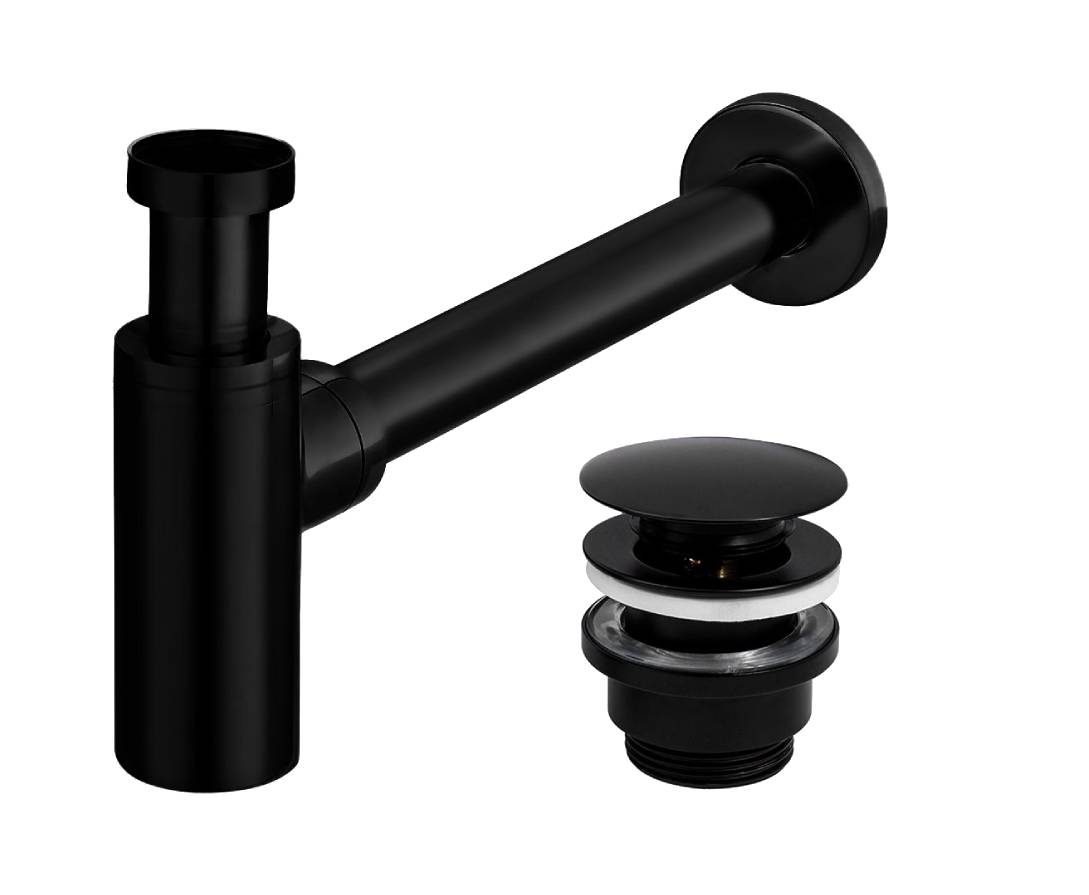 Комплект декоративен овален сифон за мивка с click – clack - Outlet -  AVE Ceramica