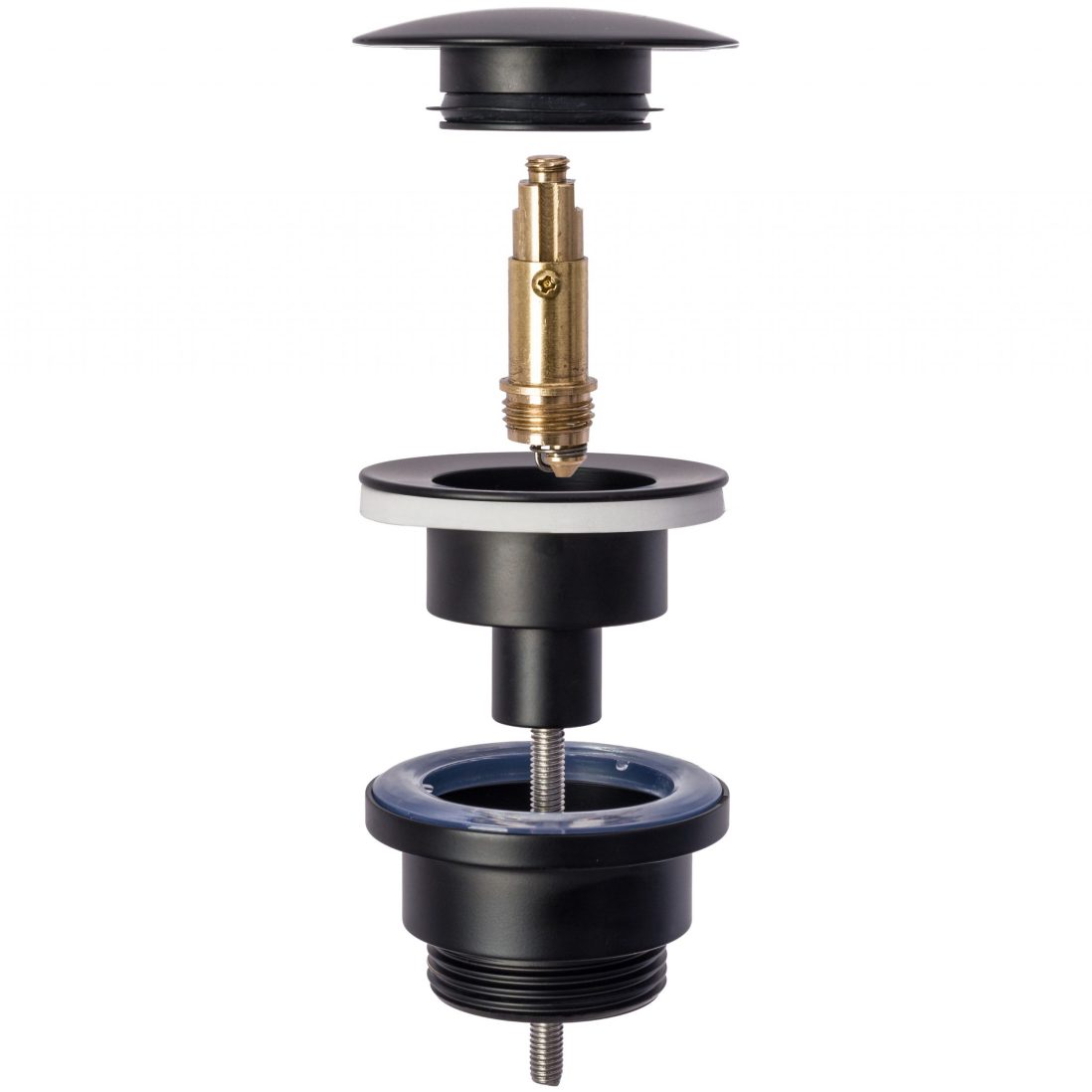 Комплект декоративен овален сифон за мивка с click – clack - Outlet -  AVE Ceramica