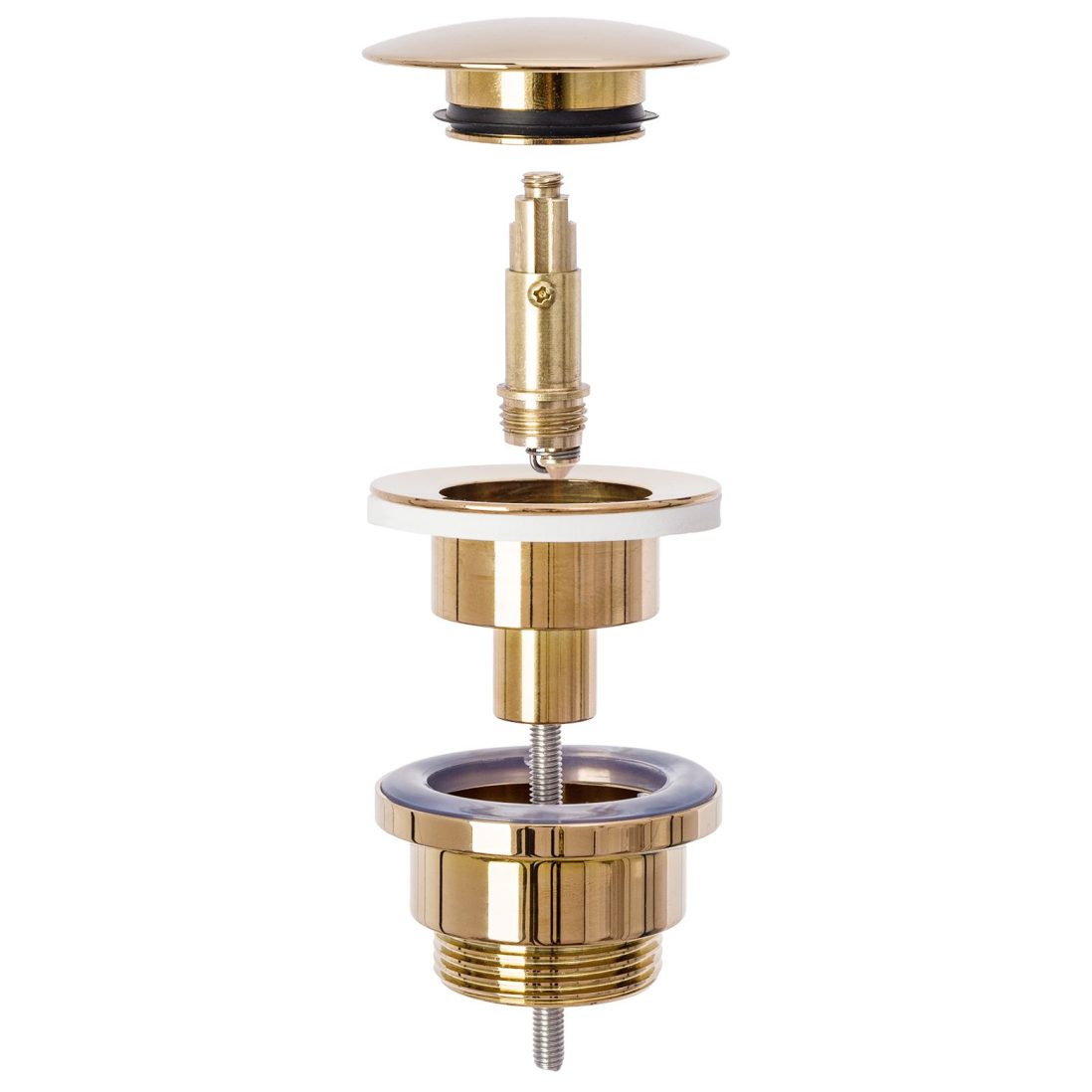 Комплект декоративен овален сифон за мивка с click – clack - Outlet -  AVE Ceramica