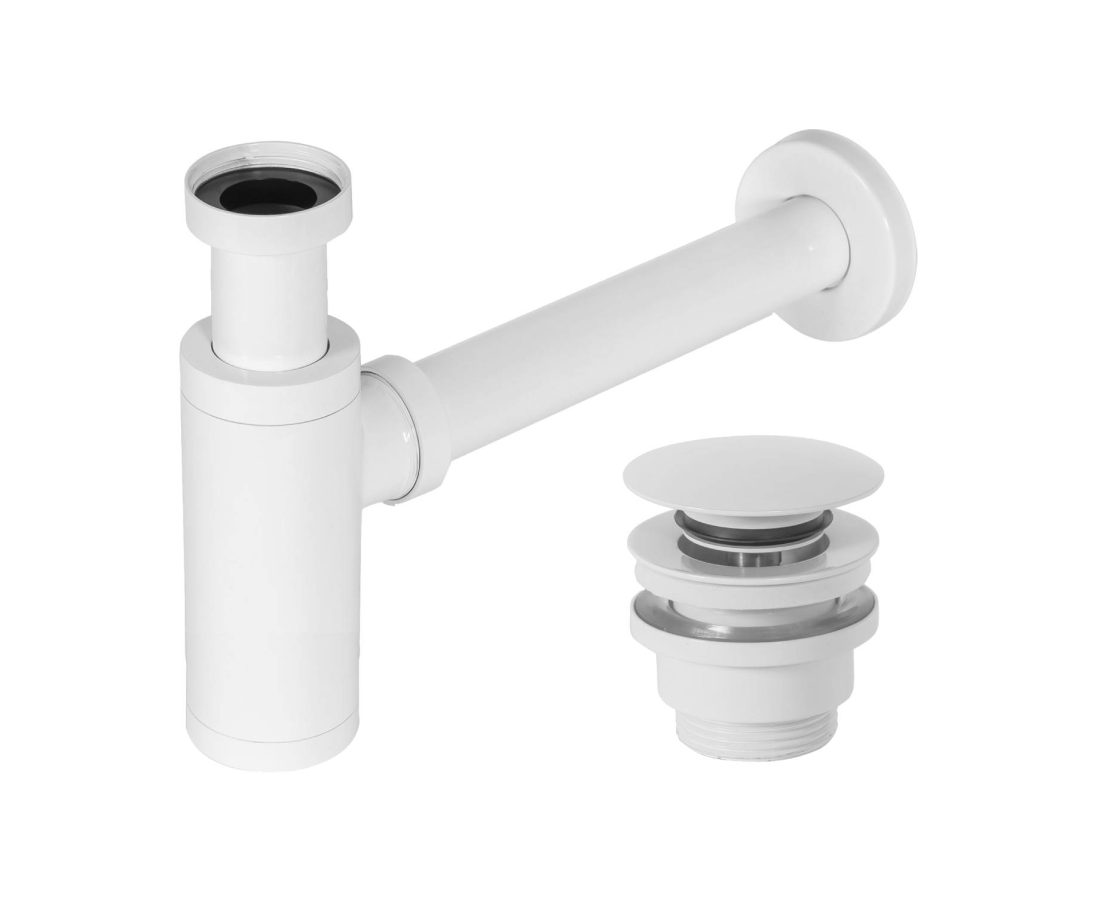 Outlet - Комплект декоративен овален сифон за мивка с click – clack - AVE Ceramica