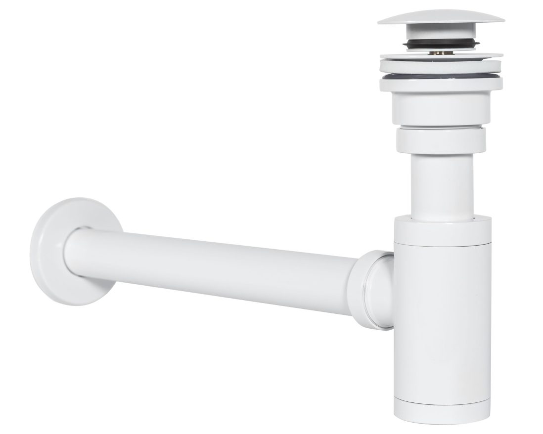 Комплект декоративен овален сифон за мивка с click – clack - Outlet -  AVE Ceramica