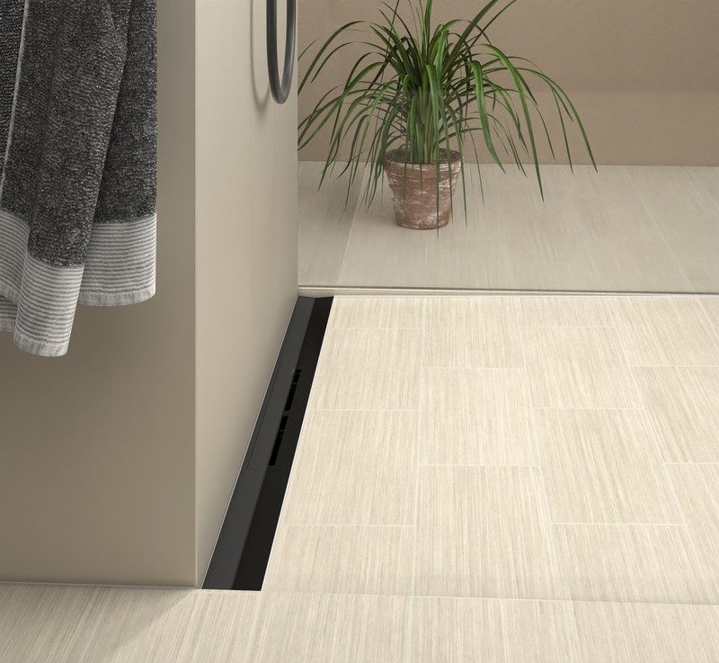 Решетка за линеен сифон модел DRAINPROFILE – черна сатинирана стомана, PVD покритие - AVE Ceramica