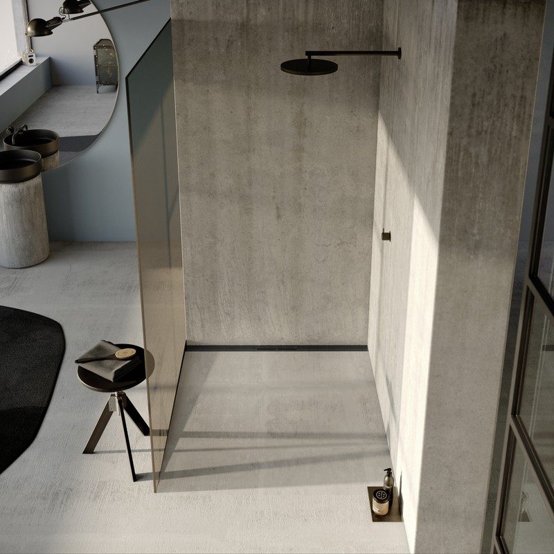 Решетка за линеен сифон модел DRAINPROFILE – черна сатинирана стомана, PVD покритие - AVE Ceramica