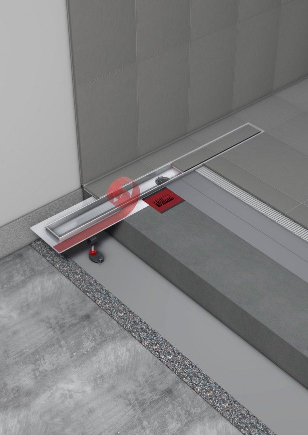 Комплект за линеен сифон модел LINUS TILE –  комплект канал с решетка и сифон - Линейни сифони -  AVE Ceramica