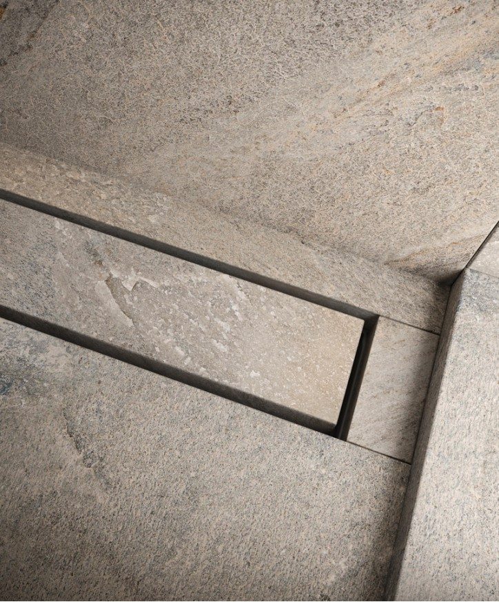 Комплект за линеен сифон модел NATURAL STONE – за монтаж на естествен камък - AVE Ceramica