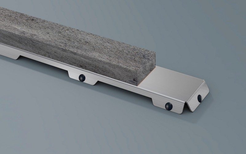 Комплект за линеен сифон модел NATURAL STONE – за монтаж на естествен камък - AVE Ceramica