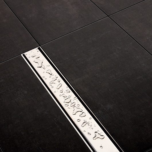 Комплект за линеен сифон модел STEEL II – панел от полирана гладка стомана - Линейни сифони -  AVE Ceramica