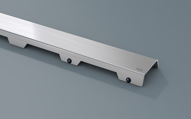 Комплект за линеен сифон модел STEEL II – панел от сатинирана стомана - AVE Ceramica
