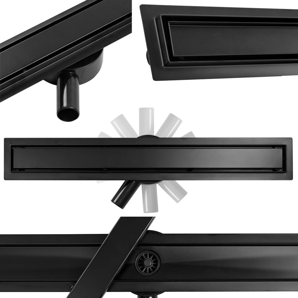 Линеен сифон за баня Eco Pro Black - Outlet -  AVE Ceramica