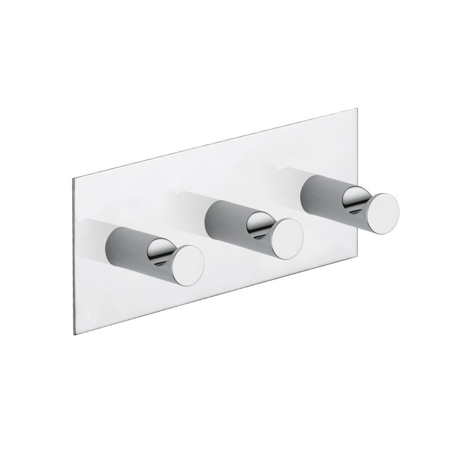 Mесингова кука за кърпи с 3 позиции - AVE Ceramica