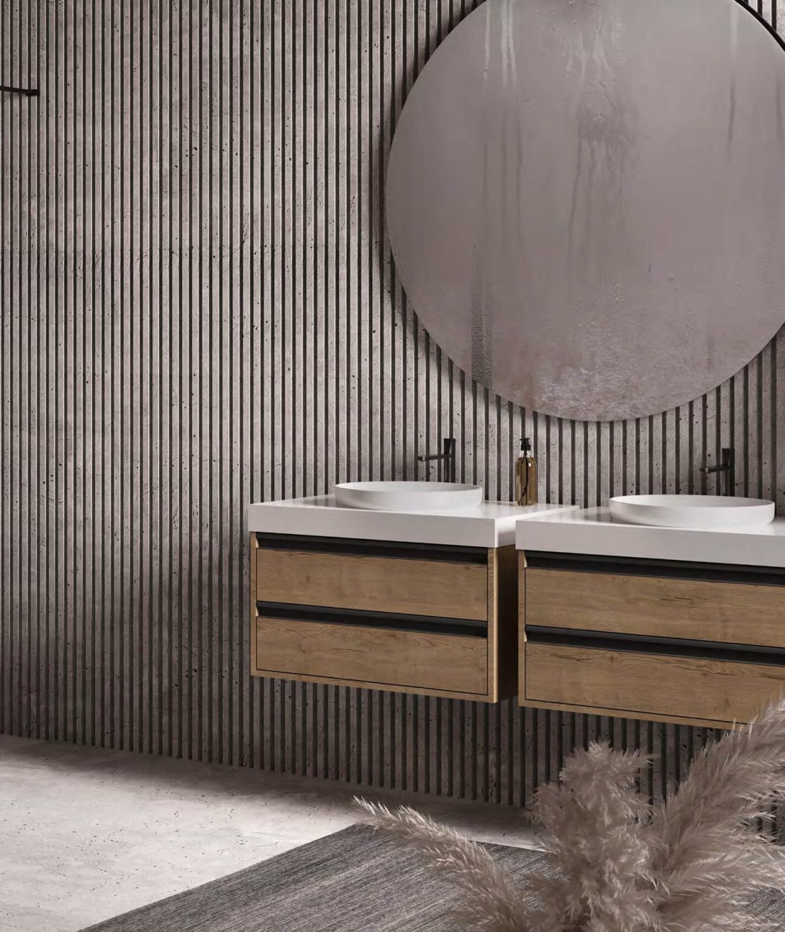Огледало Orbis с LED лампа + амбиентно осветление и сензорен ключ - AVE Ceramica