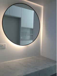 Кръгло огледало за баня с вградено Led осветление Soho f70 - Огледала за баня с лед осветление -  AVE Ceramica
