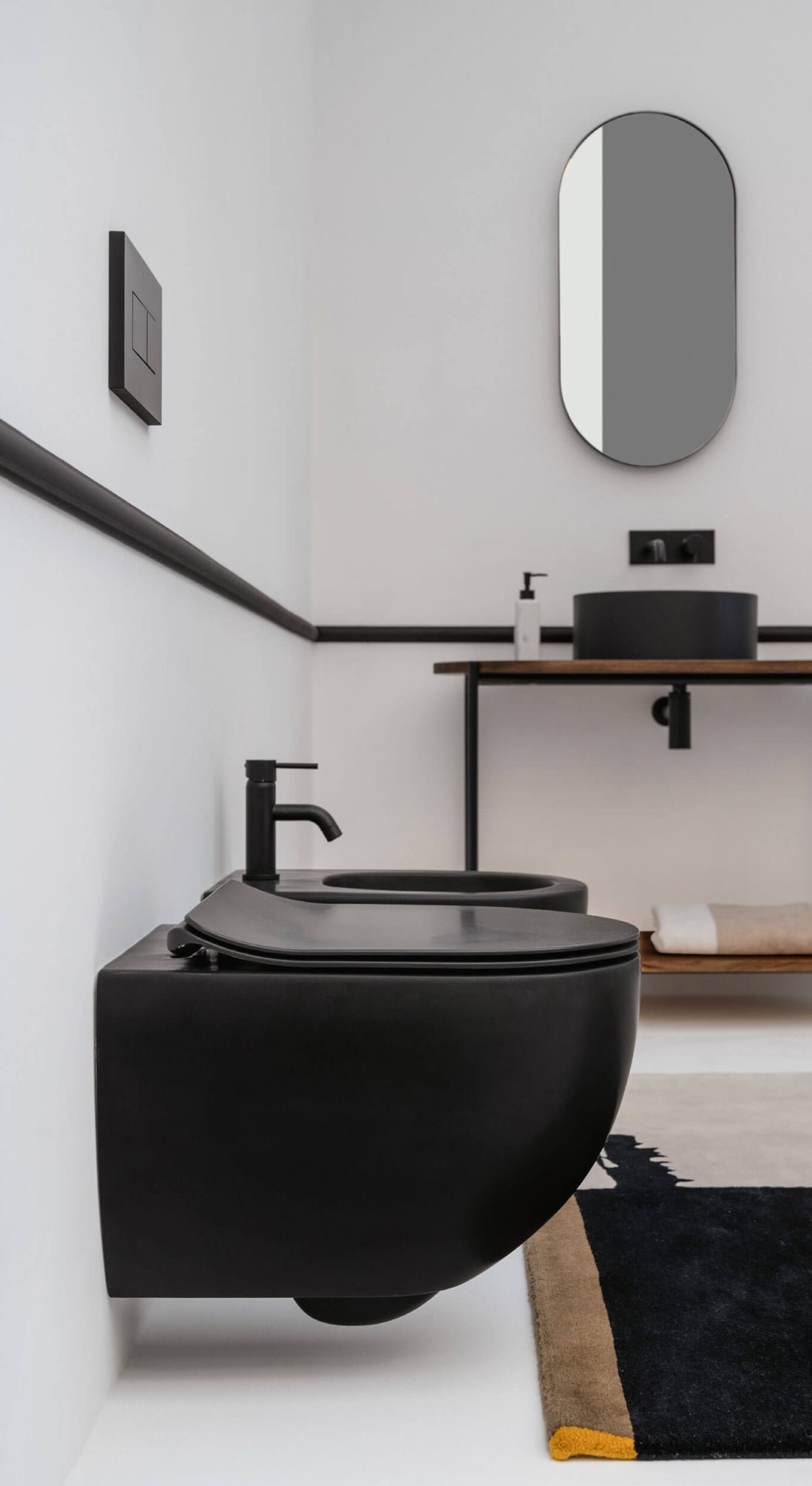 Окачена тоалетна чиния AхA Glomp черен мат - Окачени тоалетни чинии -  AVE Ceramica