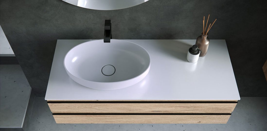 Санитарен фаянс - Мивка Aleхis soft 550 ON - AVE Ceramica