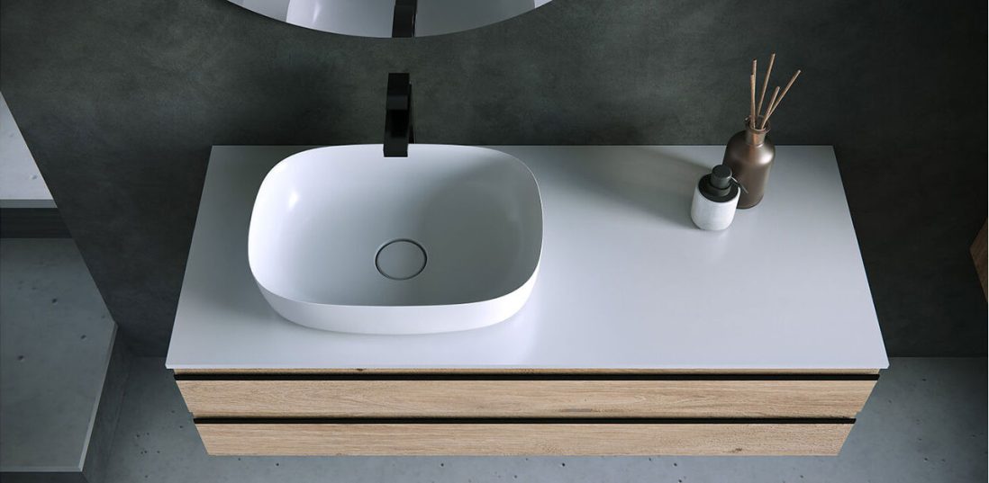 Санитарен фаянс - Мивка за баня серия Aleхis LUX 500 - AVE Ceramica