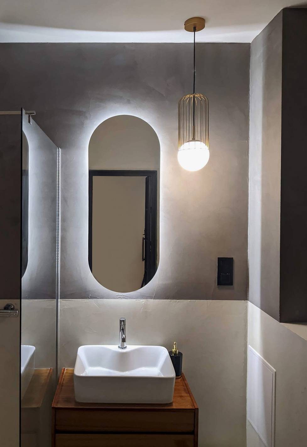 Овално огледало с LED осветление Sense 60х120 - Обзавеждане за баня -  AVE Ceramica