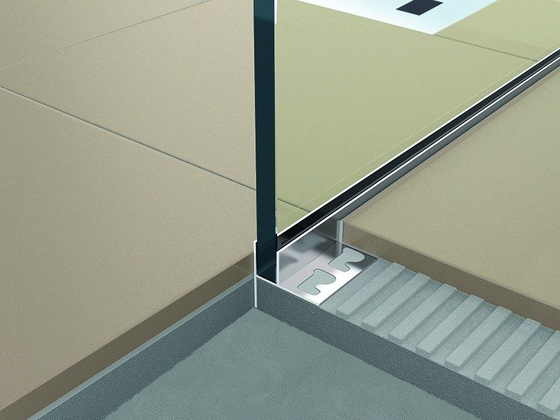 Профил за душ кабини с вграден наклон и монтаж на стъкло в пода ShowerStep - AVE Ceramica