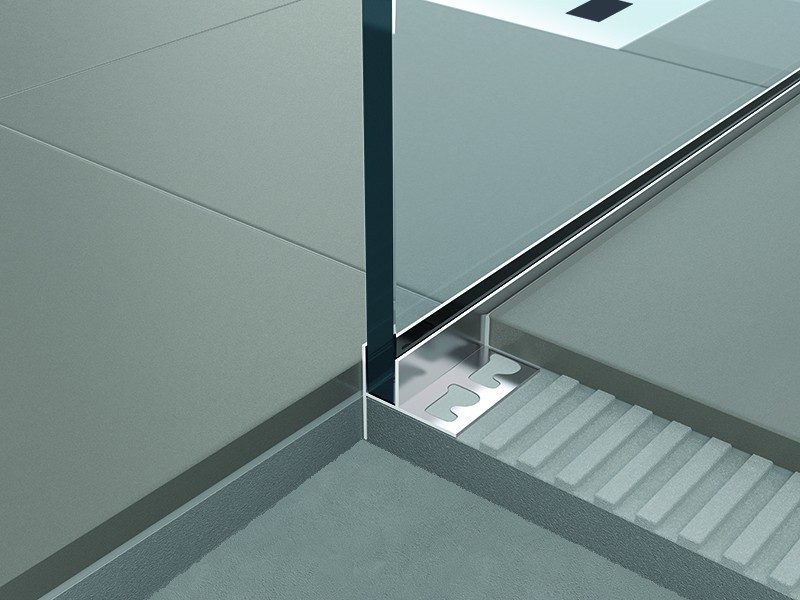 Профил за душ кабини с вграден наклон и монтаж на стъкло в пода ShowerStep - AVE Ceramica