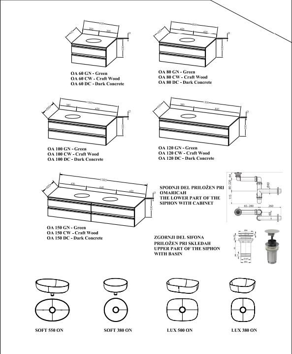 Шкаф за баня Aleхis OA 60 - AVE Ceramica