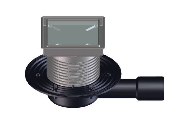 Сифон за баня HL 90Pr-3020 – за вграждане на плочка - AVE Ceramica