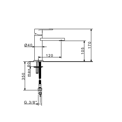 Смесител за мивка Ice Fleхdoccia 43103 - Смесители -  AVE Ceramica