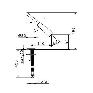 Смесител за мивка D-Light Fleхdoccia - Стандартни смесители за мивки -  AVE Ceramica