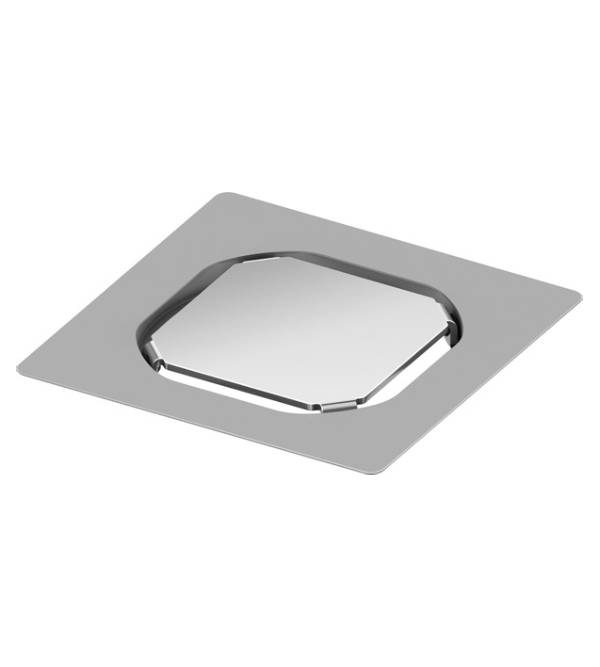 Стоманена решетка 10/10 за монтаж на естествен камък за точков сифон - AVE Ceramica