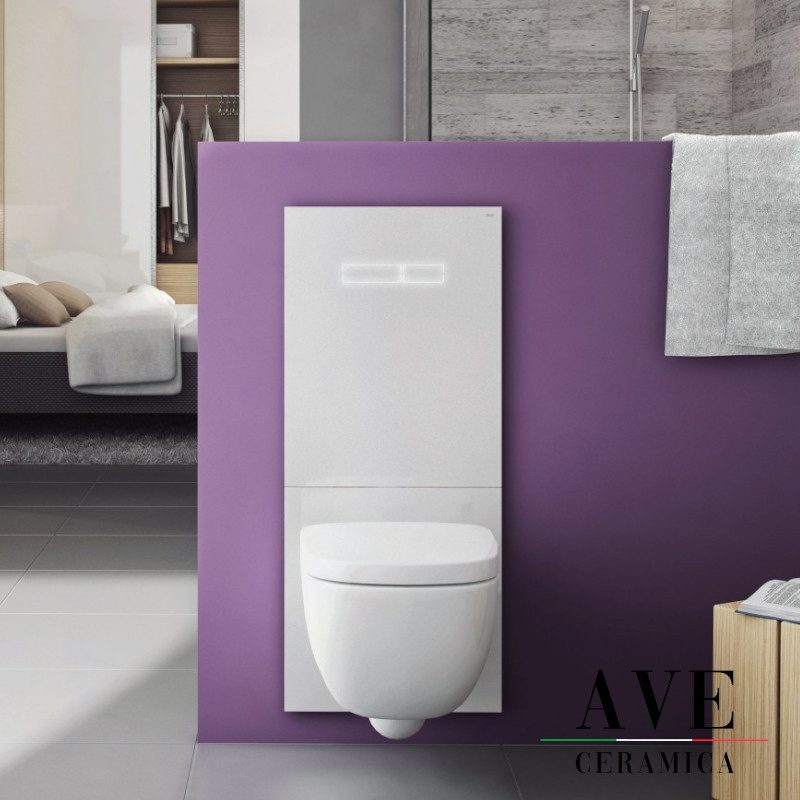 Структура за вграждане и панел TECE LUх White glass - Структури за тоалетни -  AVE Ceramica