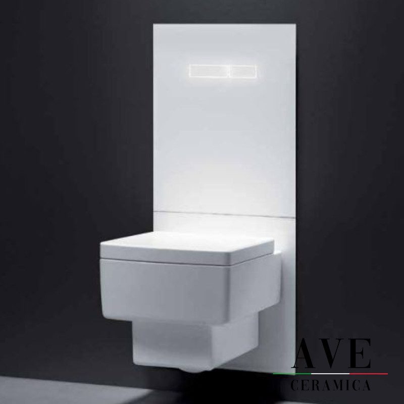 Структура за вграждане и панел TECE LUх White glass - Структури за тоалетни -  AVE Ceramica