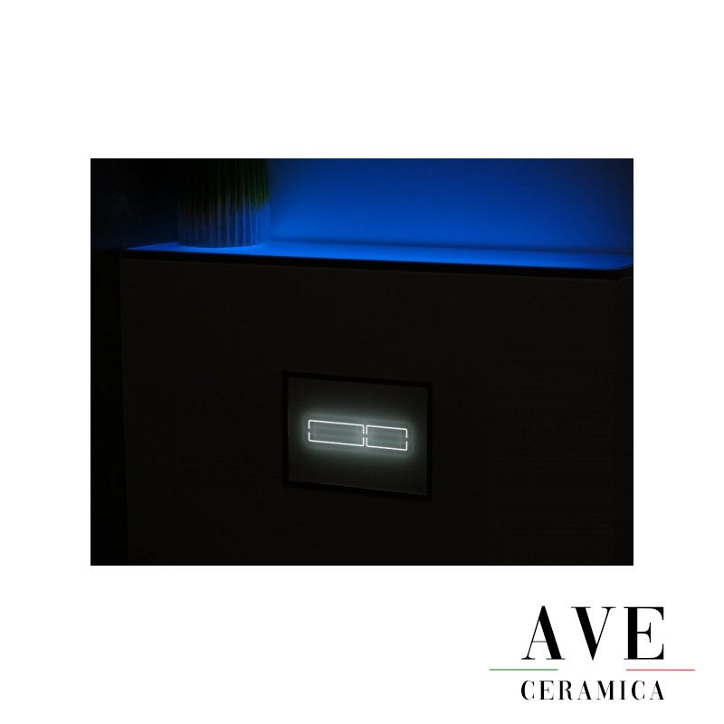 Структура за вграждане с активатор TECE LUх mini Black glass - Структури за тоалетни -  AVE Ceramica