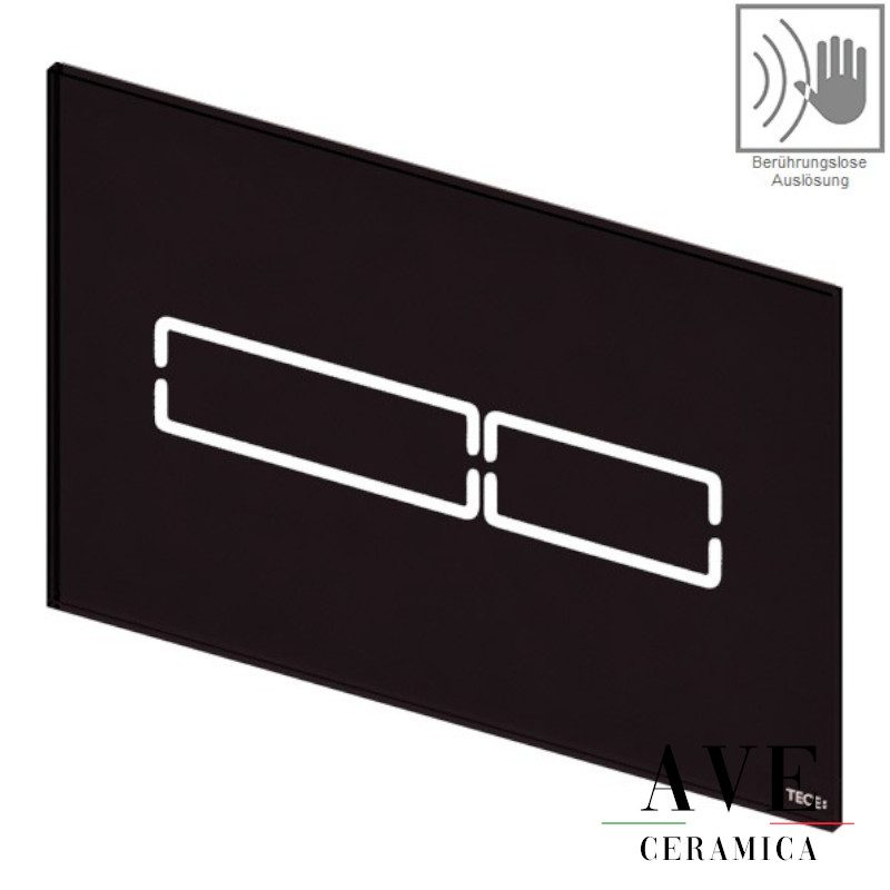 Структура за вграждане с активатор TECE LUх mini Black glass - Структури за тоалетни -  AVE Ceramica