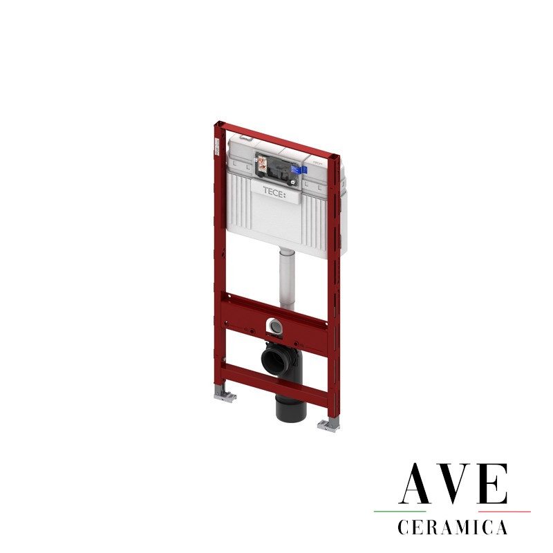 Структура за вграждане с активатор TECE LUх mini Black glass - AVE Ceramica