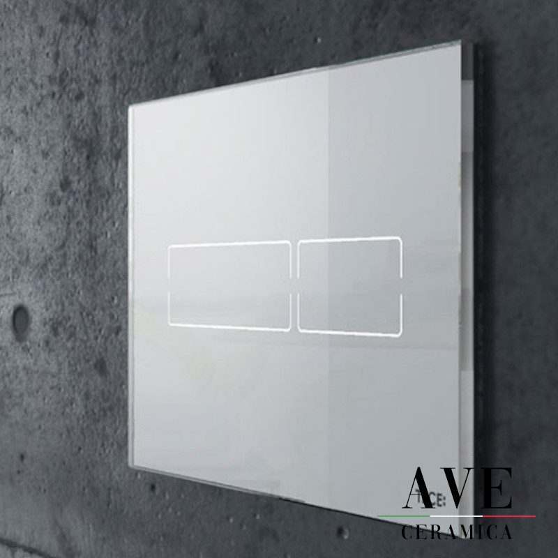 Структура за вграждане с активатор TECE LUх mini White glass - AVE Ceramica
