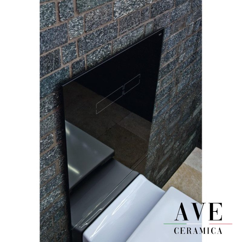 Структура за вграждане и панел TECE LUх Black glass - Структури за тоалетни -  AVE Ceramica