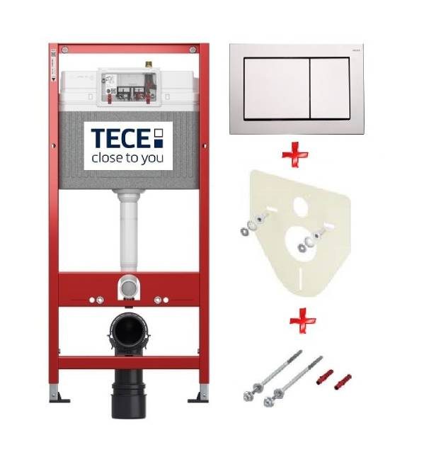 Структури за тоалетни - TECEbase структура за вграждане с казанче Base, активатор Base лъскав хром - AVE Ceramica